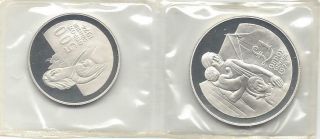 Cyprus One Pound And 500 Mils Silver Proof Coin 1976
