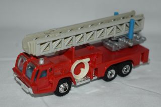 Shinsei Mini Power K201 Fire Engine Aerial Ladder Truck 4 3/4 In.  Long