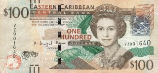 East Caribbean States 100 Dollars 2012 P - 55b