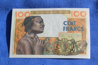 WEST AFRICAN STATES 100 FRANCS 1965 P.  201Be aUNC - - see many more 2