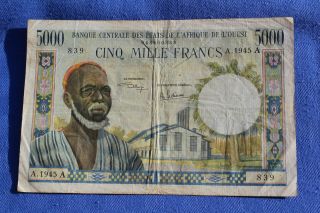West African States 5000 Francs Nd P.  104ah - - Many More