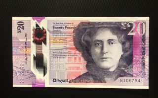 The Royal Bank Of Scotland 20 Pounds 2019 Gem Unc P - 372a Polymer