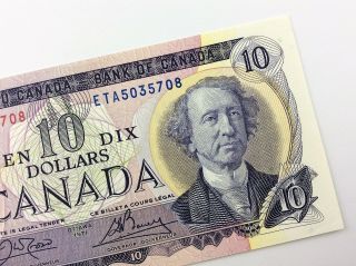 1971 Canada 10 Dollar Ten Dollar Uncirculated Eta Crow Bouey Banknote R721