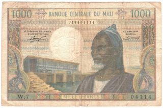 Mali 1000 Francs 1970 P - 13a