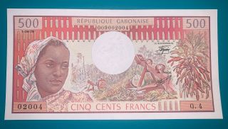 Gabon 500 Francs 1978 Pick 2b Au/unc