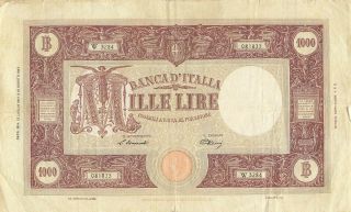 Italy 1000 Lire 1947 P - 81a