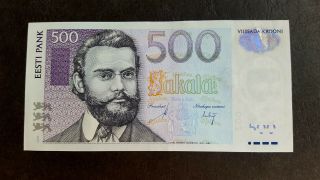 Estonia 500 Krooni 2007 Aunc
