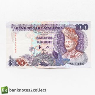 Malaysia: 1 X 100 Malaysian Ringgit Banknote.
