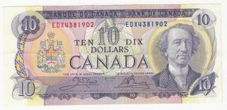 1971 Bank Of Canada $10 Dollars Note - Crow/bouey - Edx4381902 - Ef