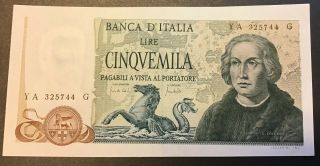 Italy - 5000 Lire 20.  5.  1971 P 102a Vf/ef Circulated