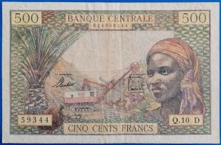 Equatorial African States ; 500 Francs 1963,  P - 4d,  F,