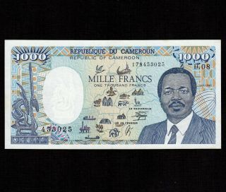 Cameroun 1000 Francs 1990 P - 26b Unc