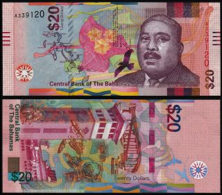 Bahamas 20 Dollars (p80) 2018 Unc