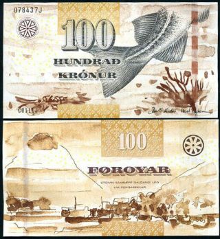 Faeroe Islands 100 Kronur 2011 P 30 Unc