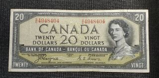 Canada 1954 Beattie Coyne Bc - 33b $20.  00 Devil 