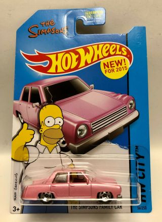 Hot Wheels The Simpsons Family Car Hw City 56/250 Matt Groening