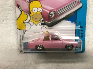 1/64 Hot Wheels " Hw City " /the Simpsons Family Car /candy Pink Pearl
