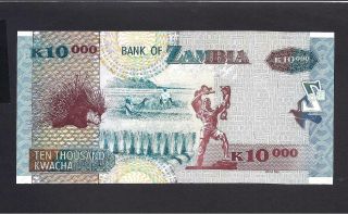 Zambia p - 46c,  UNC,  10000 Kwacha,  2006,  10,  000 2