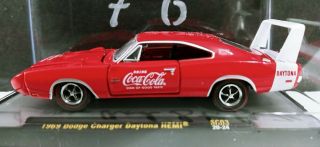 M2 Machines 1:64 Coca Cola 1969 Dodge Charger Daytona Hemi