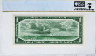 Canada 1954 1 Dollar PCGS Banknote Certified Choice UNC 63 PPQ BC - 37b 74b B/Y 2