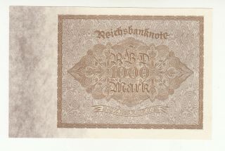 Germany 1000 mark 1922 AUNC @ 2