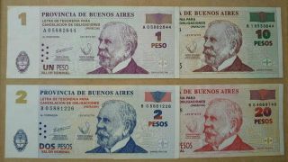 Argentina Emergency Banknote Provincia De Buenos Aires " Patacones " 2001