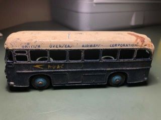 Dinky Toys B.  O.  A.  C.  Coach Bus No.  283 Blue With White Roof Meccano United Kingdom