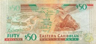 East Caribbean States 50 Dollars 2012 P - 53a 2