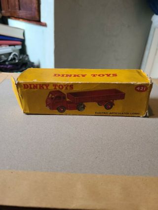 Dinky Toys 421.  Electric Articulated Lorry.  Box.