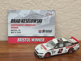 2020 2 Brad Keselowski Discount Tire Bristol Win As1 1/64 Nascar Diecast Loose