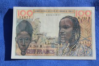 West African States 100 Francs Nd P.  201bf Cond - - See Many More