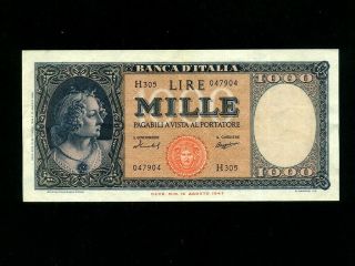 Italy:p - 88c,  1000 Lire,  1959 Italia Vf,  Nr