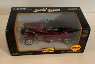 1997 Maisto Plymouth Prowler Chrysler Special Edition Purple 1/24 Die Cast Car