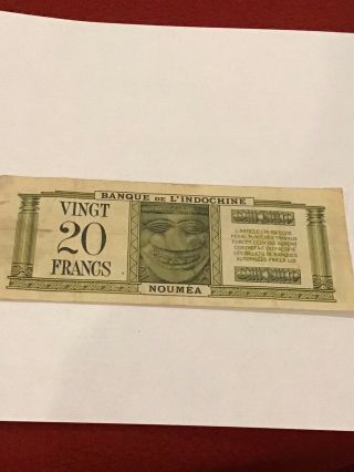Banque De L’indochiine 20 Vingt Francs