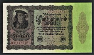 Vad - Germany - 50,  000 Mark Banknote - P 80 (cv=25) A/u