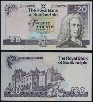 Scotland: 20 Pounds 2012 (royal Bank Of Scotland,  P354e) - Xf