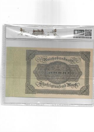 Germany,  Weimar Rep.  /Reichsbanknote Pick 79 1922 50000 Mark PCGS 64 2