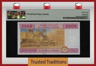 TT PK 208Ud 2002 CENTRAL AFRICAN STATES CAMEROUN 2000 FRANCS PMG 67 EPQ 2
