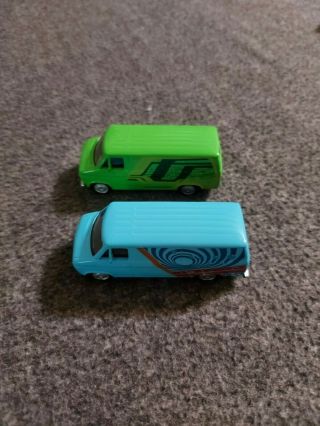 Planet Toys Set of Two 1976 Chevrolet G20 Hippie Van Rubber Tires 1/64 Diecast 2