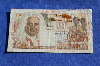 Martinique (france) 100 Francs 1947 P.  31 - - See Many More