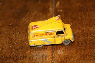 Matchbox Lesney Evening News Van No 42 Grey Metal Wheels Bedford Van