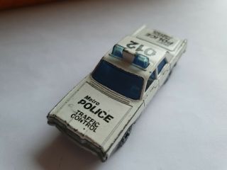 Metro Police Traffic Control Car By Matchbox Lesney,  Mercury,  Superfast