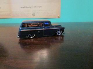 Hot Wheels 2006 First Edition 55 Chevy Delivery With Motorcycle Loose Unpainted