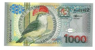 Suriname (p151) 1,  000 Gulden 2000 Unc