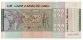 BRAZIL 500 CRUZEIROS 1979 PICK 196 AB LOOK SCANS 2