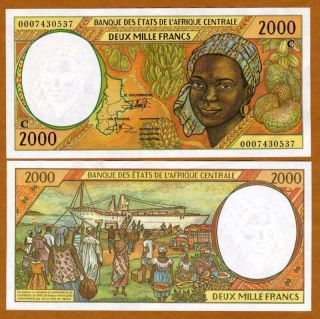 Central African States Congo 2000 (2,  000) 2000 103c Unc