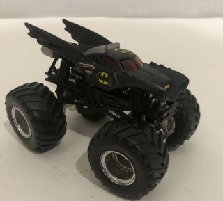 Hot Wheels Monster Jam Batman Truck 1:64 Rare Regular Black Cage Loose
