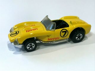 Vintage 1990 Hot Wheels Yellow Ferrari 7 2