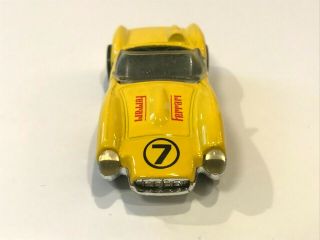 Vintage 1990 Hot Wheels Yellow Ferrari 7 3