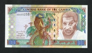 Gambia 100 Dalasis (2001) Pick 24a Unc.